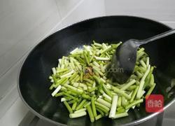 蒜苔炒肉丝的做法图解7