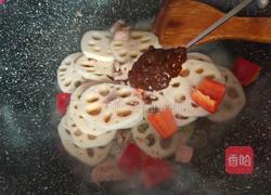 酱炒肉末藕片的做法图解6