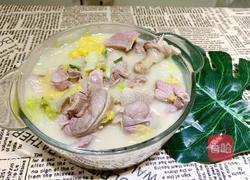 娃娃菜炖咸鹅的做法图解5