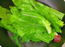 白灼油麦菜的做法图解3
