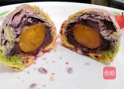 彩虹芋泥蛋黄酥的做法图解22