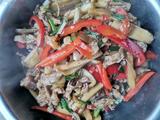 茄子酸菜炒牛肉