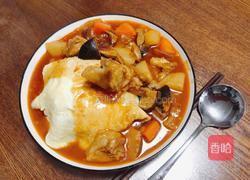 番茄红烩牛腩蛋包饭的做法图解7