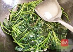 清炒红薯叶的做法图解3