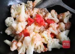 西红柿炒菜花的做法图解5