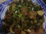 咸菜台焖肉圆