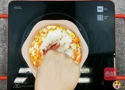 三色贝柱炒饭的做法图解8