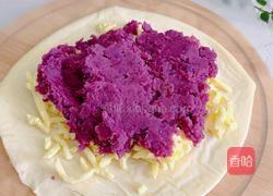 紫薯芝士饼的做法图解3