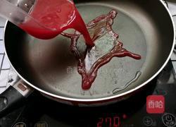 爱心樱花慕斯蛋糕的做法图解7