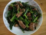 芥兰炒牛肉