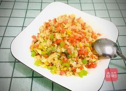 三色炒饭的做法图解6