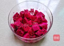 红心火龙果西米露的做法图解2