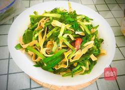 豆皮炒韭菜的做法图解7