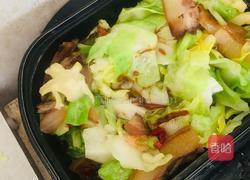 莲花菜炒腊猪脸的做法图解4