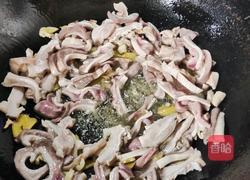 藕带炒猪肚的做法图解5