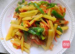 青椒胡萝卜炒土豆丝的做法图解9