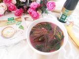 红苋菜皮蛋汤