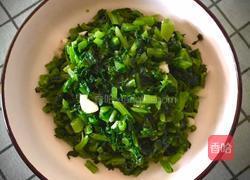 蒜香萝卜缨的做法图解4