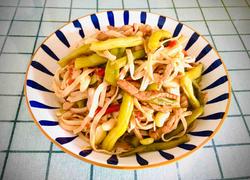 瘦肉梅豆蒸挂面