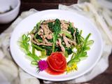 茼蒿炒肉丝