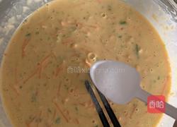 胡萝卜青椒鸡蛋饼的做法图解5