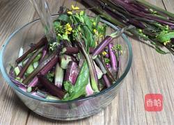 酸辣红菜苔的做法图解1