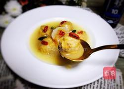 菊花萝卜丸子汤的做法图解10