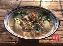 青菜肉丝汤面的做法图解10
