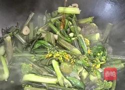 醋溜红菜苔的做法图解6