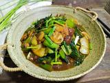 口蘑豆腐炖白菜