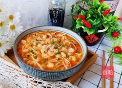 番茄金针菇虾滑汤的做法图解14