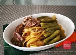 红烧牛肉豆角焖面的做法图解7
