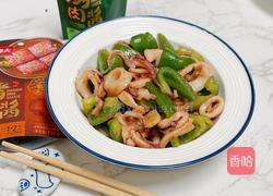 青椒炒鱿鱼的做法图解10