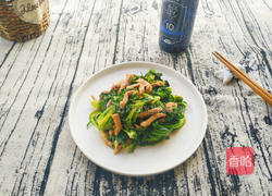 荠菜炒肉丝的做法图解10