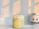 抹茶芋圆牛奶