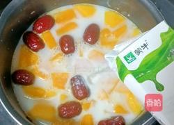 红枣木瓜牛奶汤的做法图解7