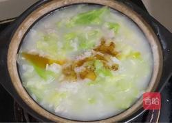 包菜瘦肉粥的做法图解6