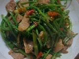 瘦肉水芹菜
