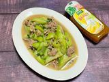 丝瓜炒肉片