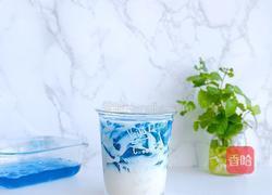 蝶豆花冻撞豆乳的做法图解12