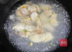 青菜海鲜饺子汤的做法图解2