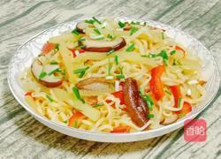 土豆香菇拌芝士面的做法图解14