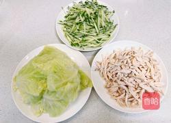 低脂低卡～包菜鸡丝卷的做法图解4