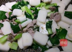 鸡蛋外婆菜炒年糕的做法图解9