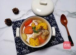 马蹄玉米鸡腿汤的做法图解11