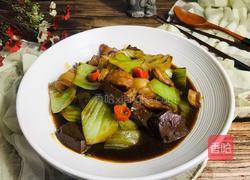 猪血烧菜梗的做法图解12