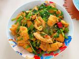豆泡炒韭菜
