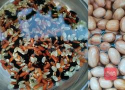 三色糙米花生豆浆的做法图解2
