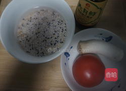 番茄豆乳菌菇杂粮饭的做法图解1
