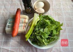 豌豆尖炒年糕的做法图解1
